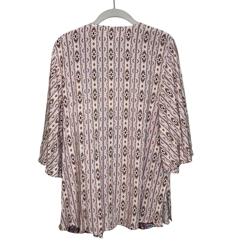 Savanna Jane Kimono Jacket Womens Small Multicolor Embroidered Floral Boho - Picture 4 of 5